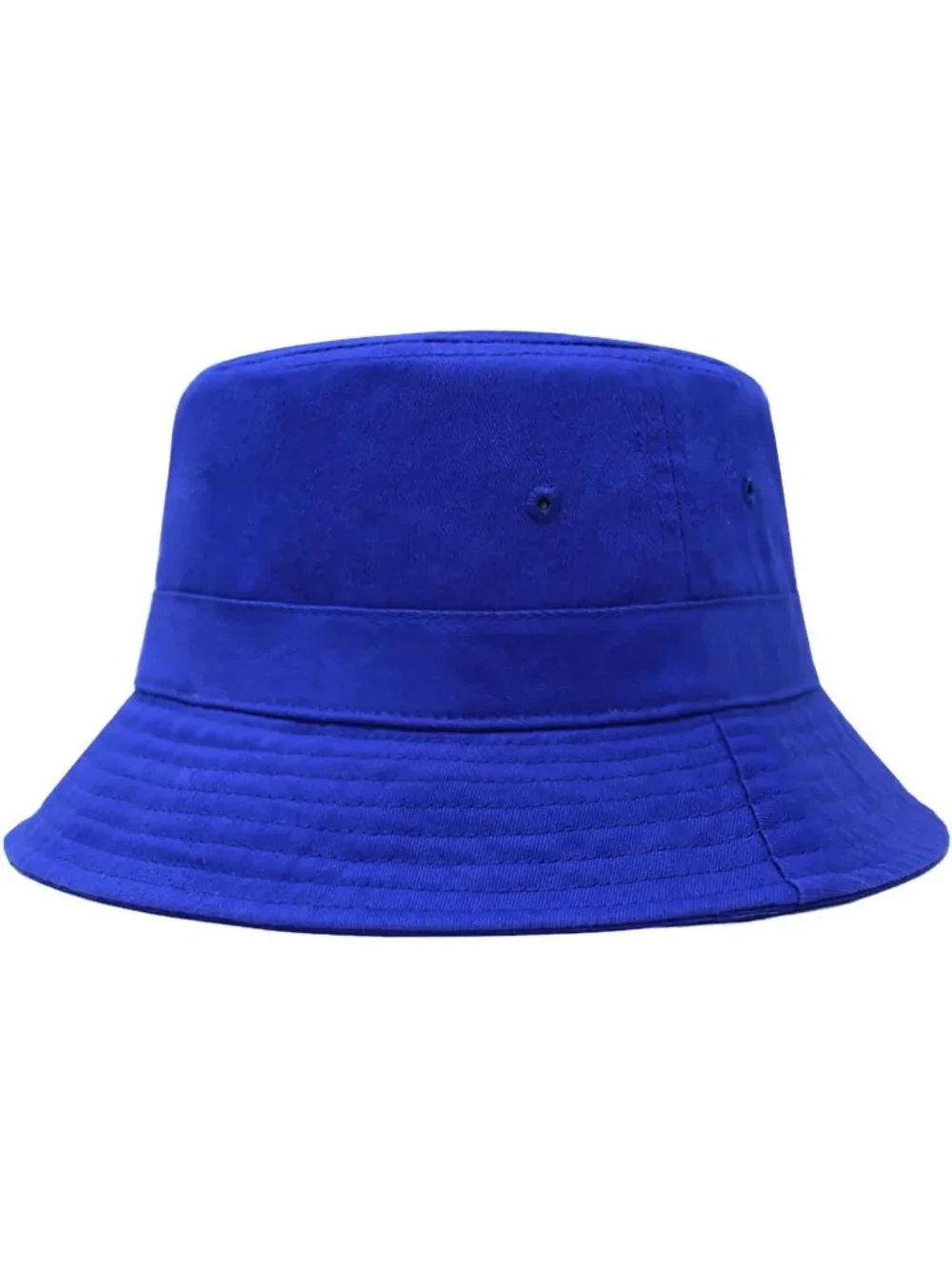 Unisex Royal Blue Cotton Summer Sun Boonie Style Beach Golf Fishing Bucket Hat